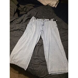 DKNY Jeans Women's 20W Light Wash Wide Leg Denim NWT